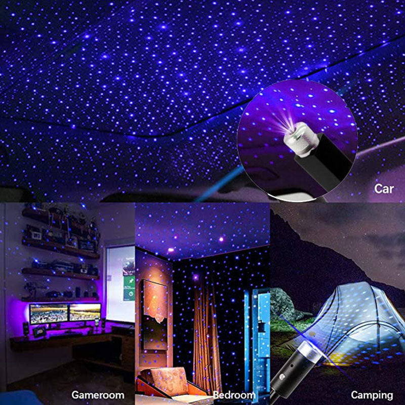 Car Mini LED Light Atmospheric Galaxy Projector 5V USB
