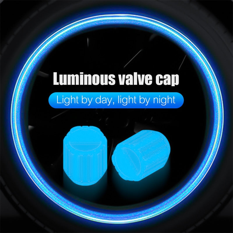 4PCS Universal Luminous Valve Caps